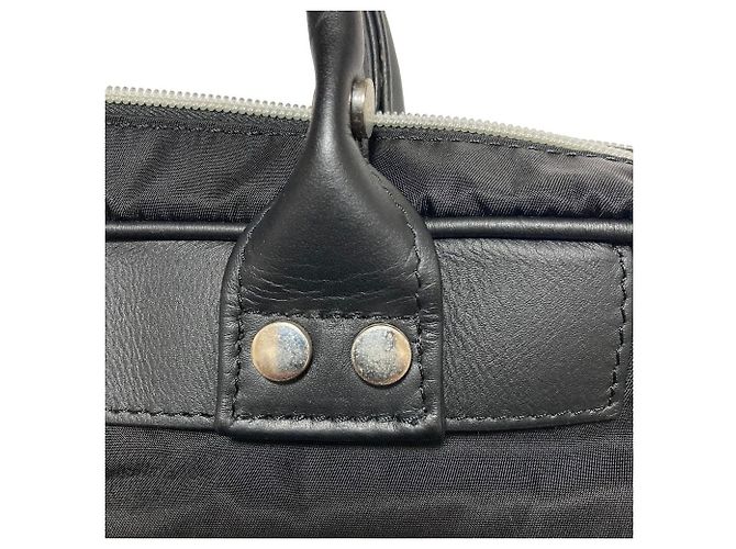 Autre Marque Pasta Orobianco em nylon e couro Preto - vista 12