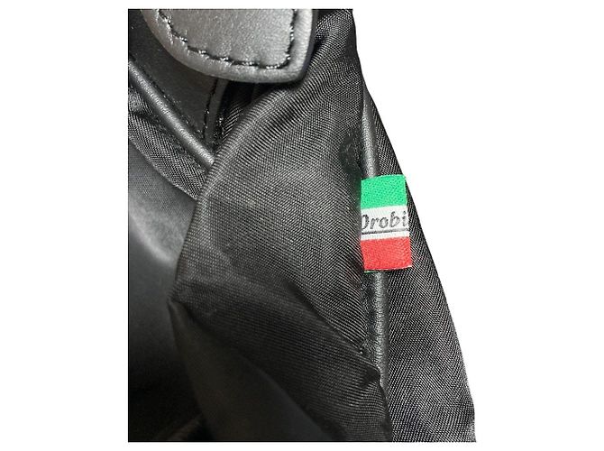 Autre Marque Pasta Orobianco em nylon e couro Preto - vista 15