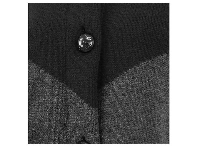 Louis Vuitton Wool Cashmere Mink Cape Brown Black - view 4