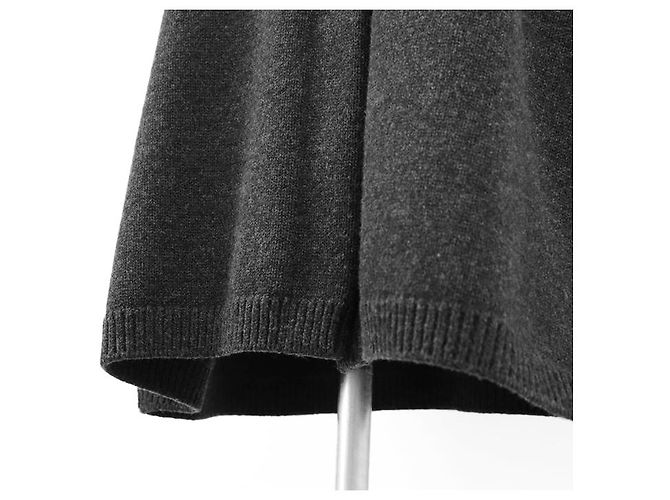 Louis Vuitton Wool Cashmere Mink Cape Brown Black - view 6