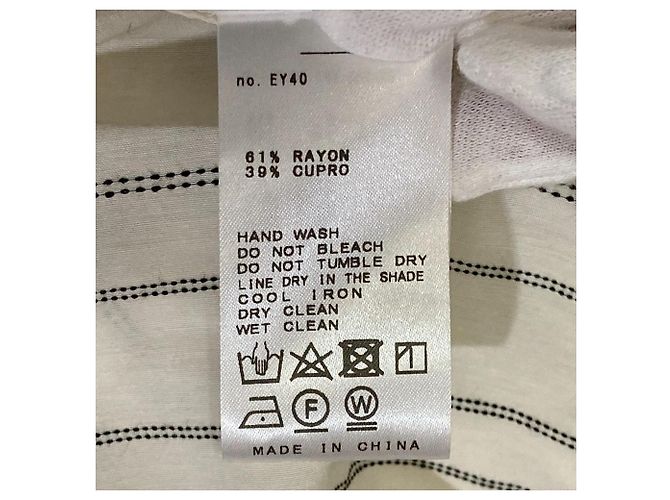 Autre Marque Gestreiftes Hemdkleid AP STUDIO Schwarz Weiß Roh - Ansicht 10