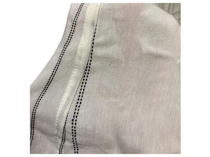 Autre Marque Gestreiftes Hemdkleid AP STUDIO Schwarz Weiß Roh - Ansicht 6