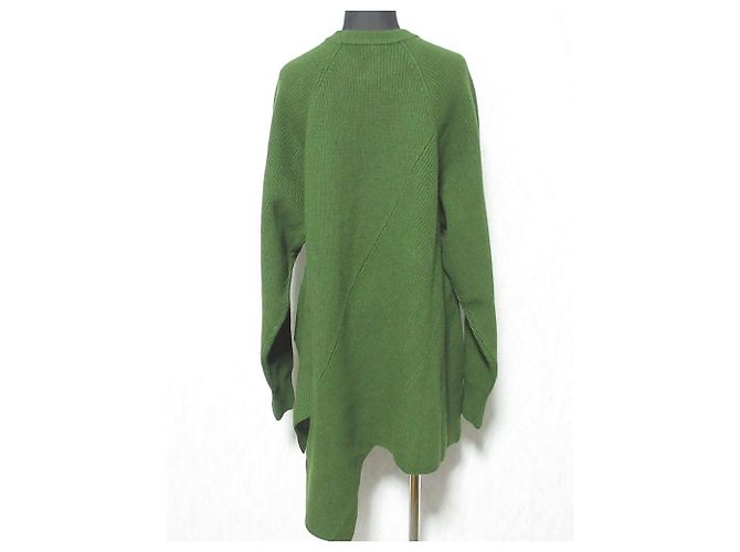 Autre Marque nagonstans Asymmetrischer Strickpullover Grün - Ansicht 2