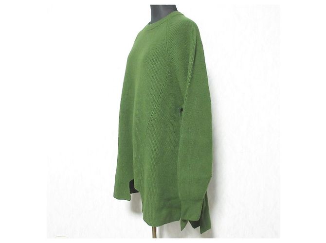 Autre Marque nagonstans Asymmetrischer Strickpullover Grün - Ansicht 3