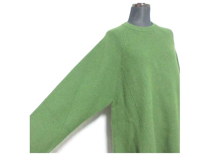 Autre Marque nagonstans Asymmetrischer Strickpullover Grün - Ansicht 4