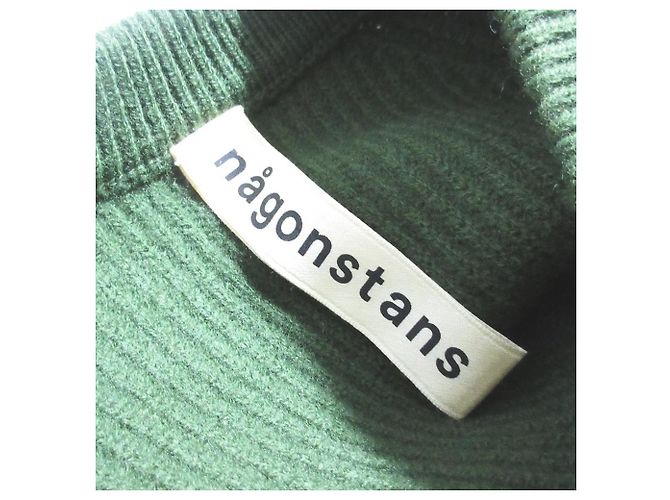 Autre Marque nagonstans Asymmetrischer Strickpullover Grün - Ansicht 6
