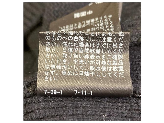 Autre Marque Chaleco de punto CALMER WOOL/CA Mix Azul Azul marino - vista 10