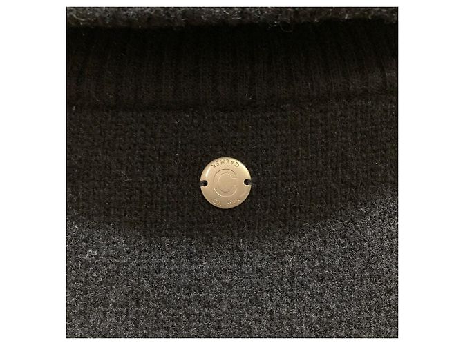 Autre Marque Chaleco de punto CALMER WOOL/CA Mix Azul Azul marino - vista 5