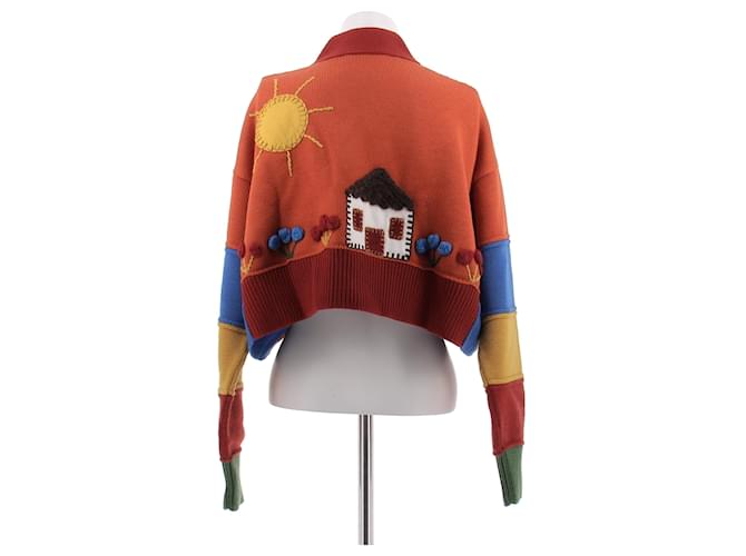 Alanui Roter Cardigan mit Mustern - Ansicht 2