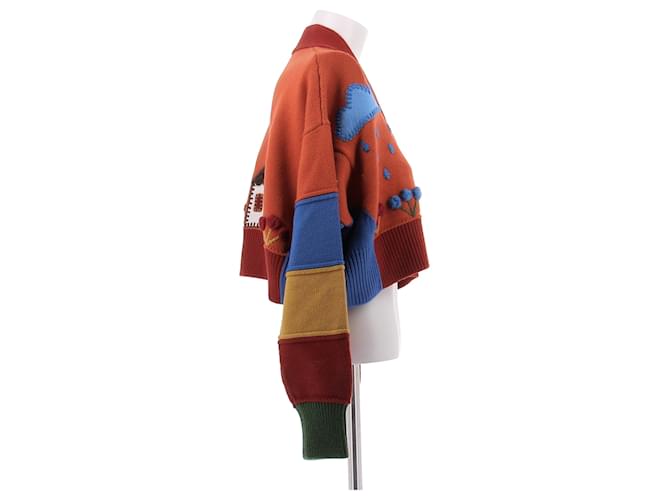 Alanui Roter Cardigan mit Mustern - Ansicht 3