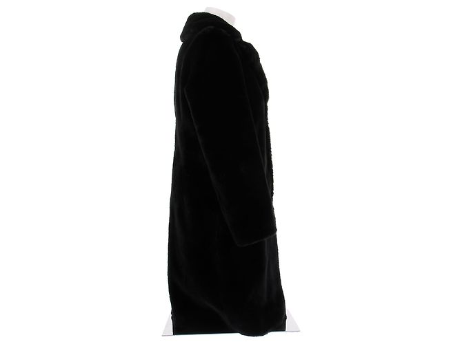 Herno Abrigo de piel negro - vista 3