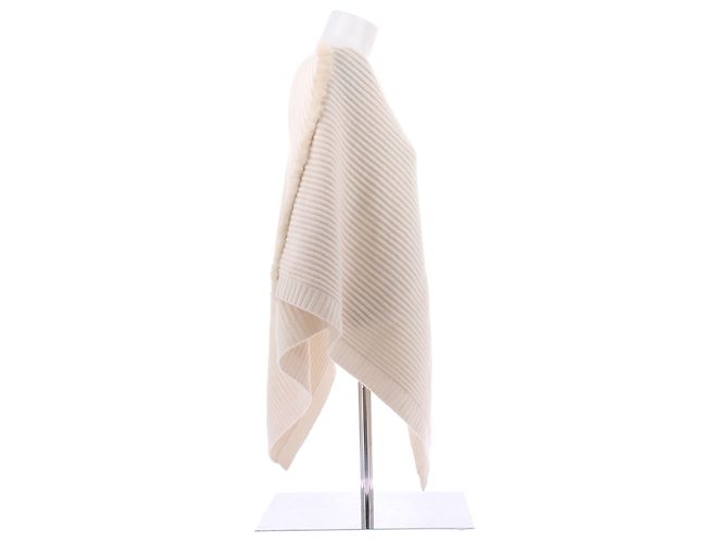 Max & Moi Kaschmir-Poncho in Creme Beige - Ansicht 3