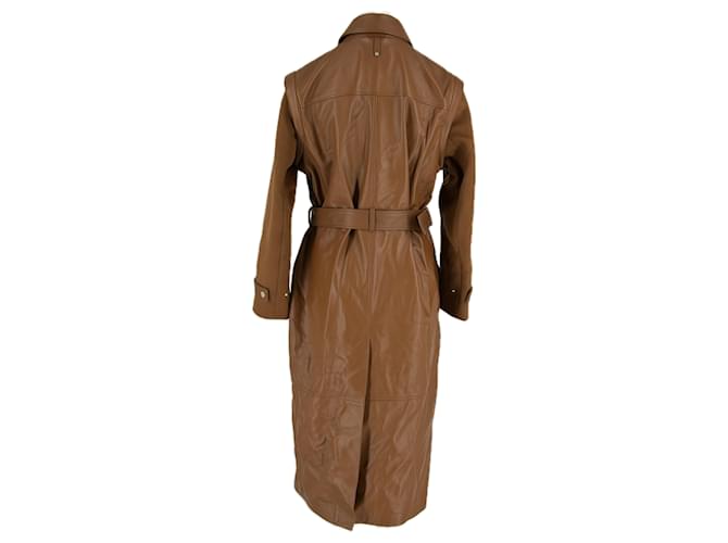 Mackage Chaqueta larga bimaterial Castaño - vista 2