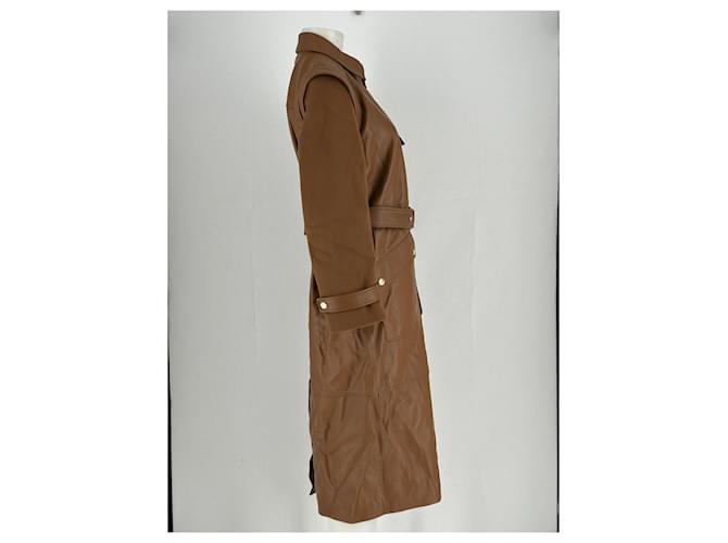 Mackage Chaqueta larga bimaterial Castaño - vista 4