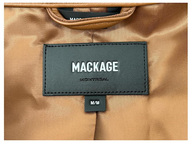 Mackage Chaqueta larga bimaterial Castaño - vista 5