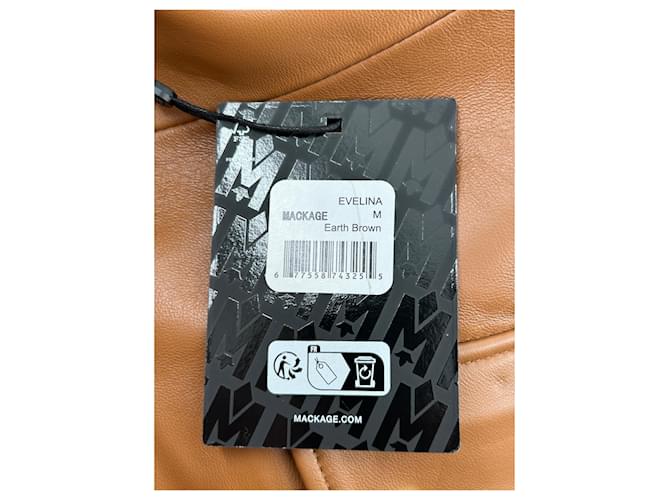 Mackage Chaqueta larga bimaterial Castaño - vista 7