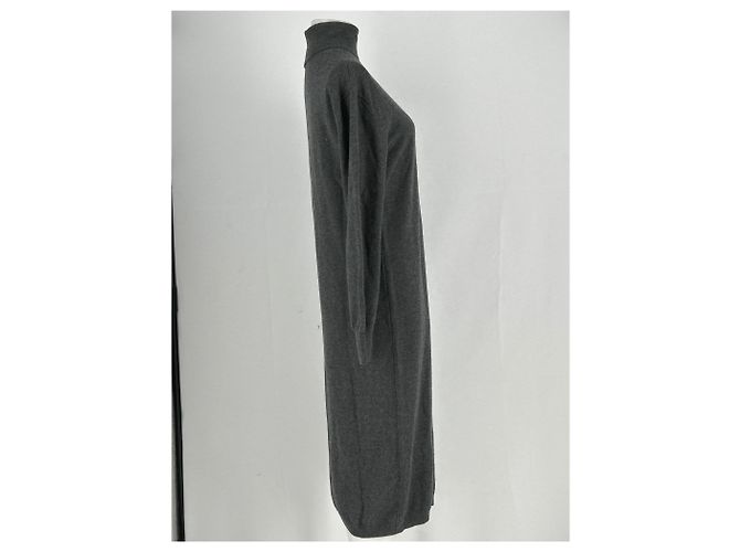 Autre Marque Graues Strickkleid lang - Ansicht 4