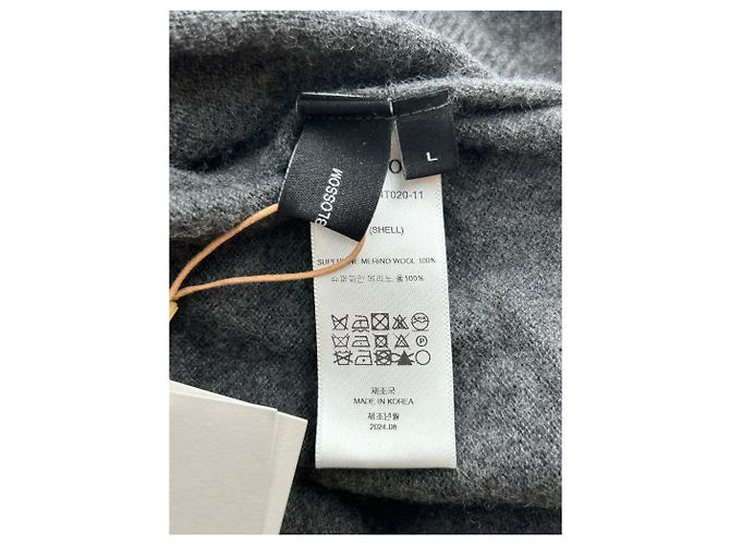 Autre Marque Graues Strickkleid lang - Ansicht 5