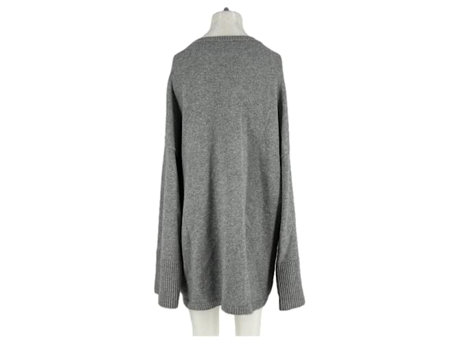 Autre Marque BAZILIKA Grauer Kaschmirpullover L - Ansicht 2