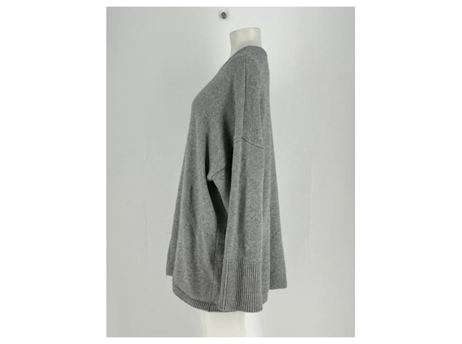 Autre Marque BAZILIKA Grauer Kaschmirpullover L - Ansicht 3