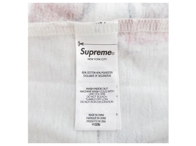 Supreme Jersey Collage S/S Top T-shirt Blanco - vista 7