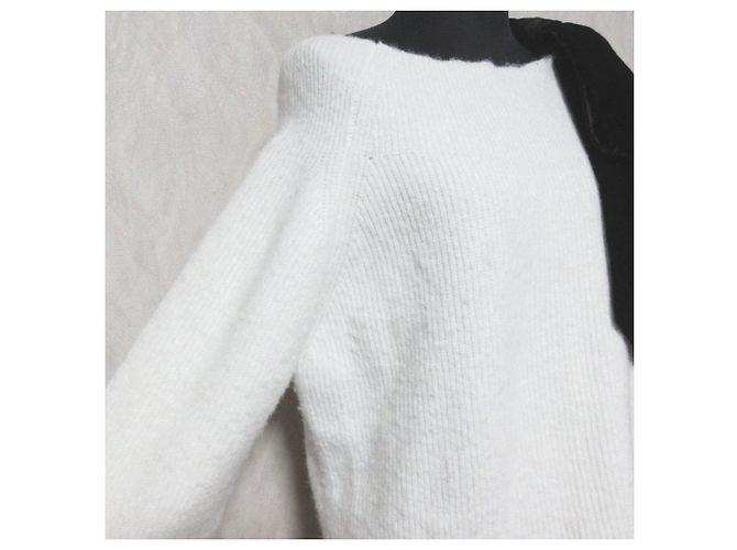 Autre Marque Apuweiser-riche Velour Ribbon Knit Blanco - vista 11