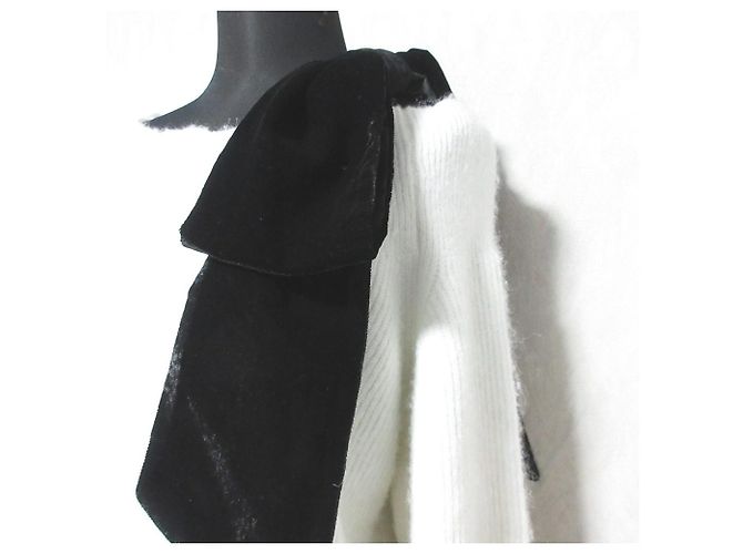 Autre Marque Apuweiser-riche Velour Ribbon Knit Blanco - vista 4