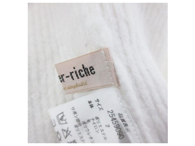 Autre Marque Apuweiser-riche Velour Ribbon Knit Blanco - vista 8