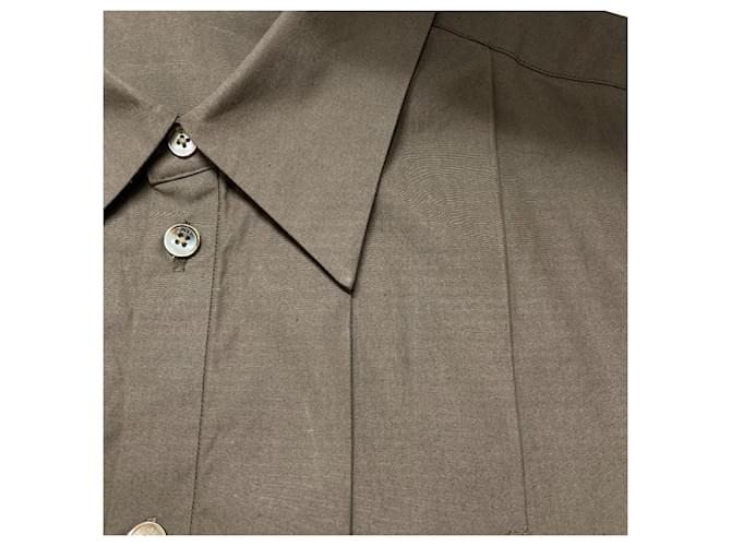 Autre Marque Camicia in cotone e seta CABaN Marrone - vista 11