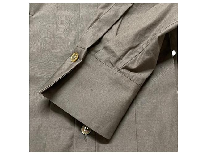 Autre Marque Camicia in cotone e seta CABaN Marrone - vista 14