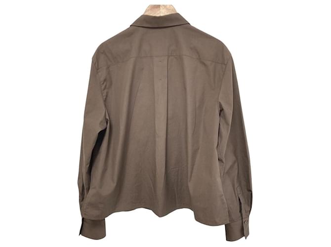 Autre Marque Camicia in cotone e seta CABaN Marrone - vista 2