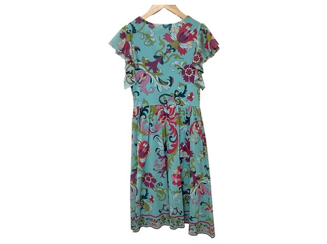 Autre Marque VIVIENNE TAM Power Net Kleid mit Blumenprint Mehrfarben - Ansicht 2
