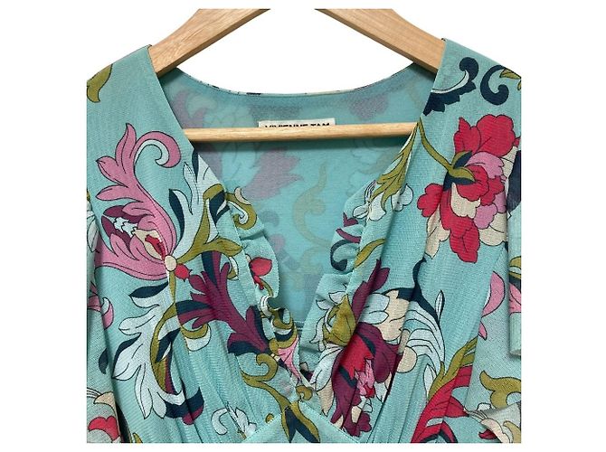 Autre Marque VIVIENNE TAM Power Net Kleid mit Blumenprint Mehrfarben - Ansicht 5