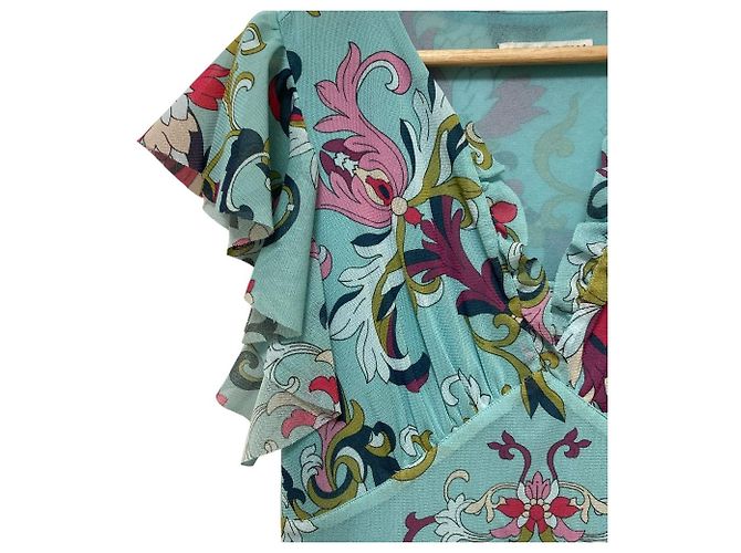 Autre Marque VIVIENNE TAM Power Net Kleid mit Blumenprint Mehrfarben - Ansicht 6