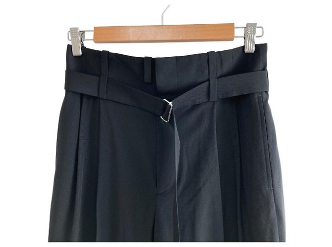 Autre Marque TOMORROWLAND .B Fine Wool Wide Pants Nero - vista 3