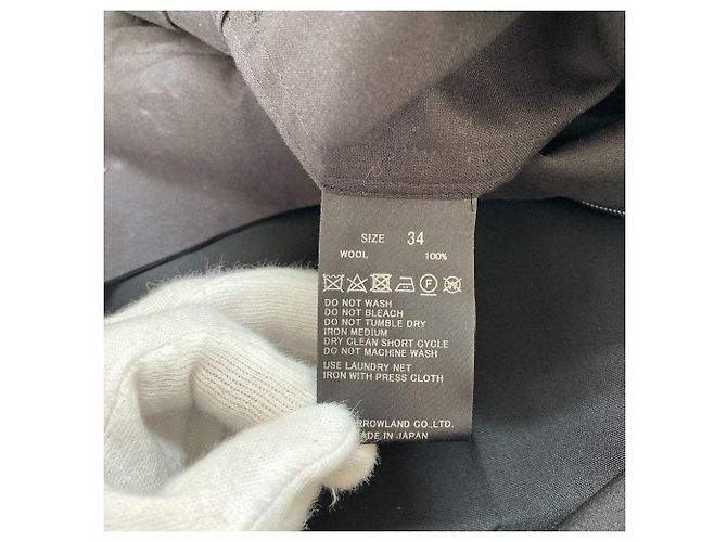 Autre Marque TOMORROWLAND .B Fine Wool Wide Pants Nero - vista 6
