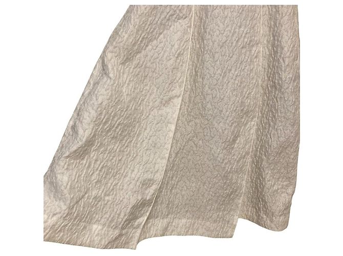 Autre Marque Falda larga 23ku Fukure Jacquard Blanco - vista 3