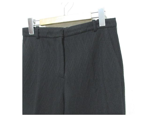Autre Marque Missoni Chevron Jacquard Wollhose Schwarz - Ansicht 3