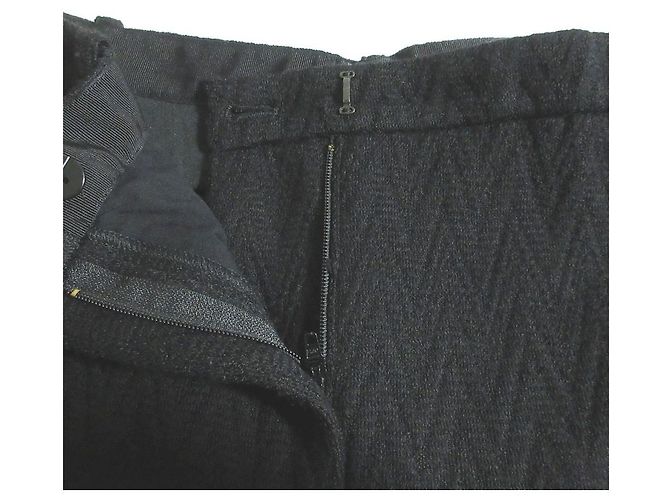 Autre Marque Missoni Chevron Jacquard Wollhose Schwarz - Ansicht 4