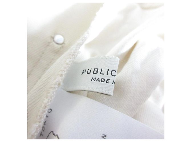 Autre Marque PUBLIC TOKYO Wide Pants Beige - vista 7