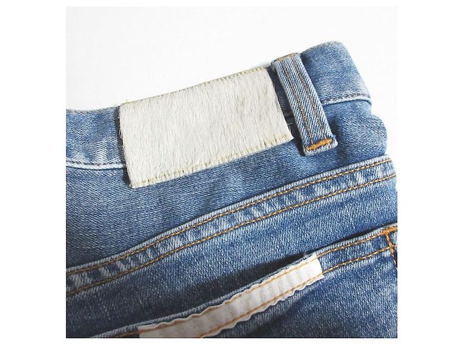 Autre Marque YOUNG & OLSEN Bestickte Denimhose Blau - Ansicht 5
