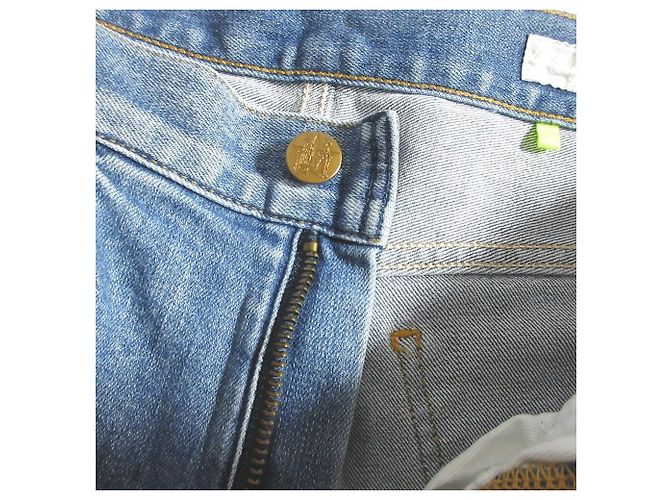 Autre Marque YOUNG & OLSEN Bestickte Denimhose Blau - Ansicht 6