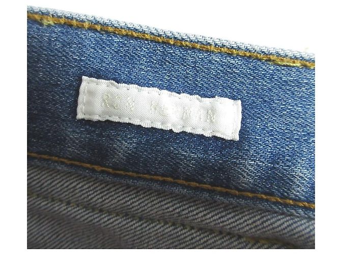 Autre Marque YOUNG & OLSEN Bestickte Denimhose Blau - Ansicht 8
