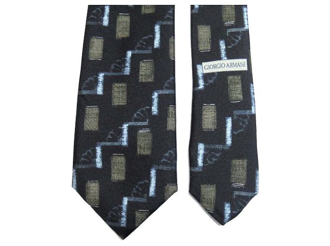 Cravatta in seta Giorgio Armani Nero - vista 2