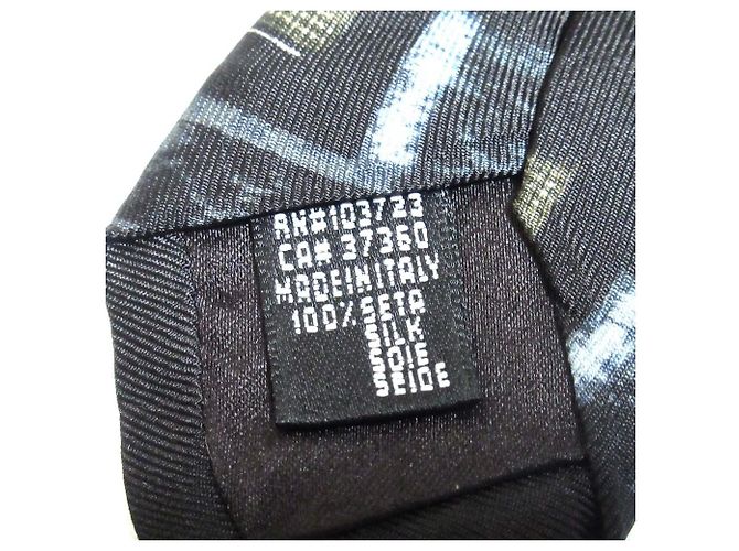 Cravatta in seta Giorgio Armani Nero - vista 4