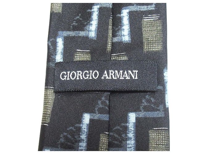 Cravatta in seta Giorgio Armani Nero - vista 5