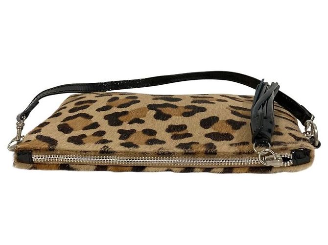 Autre Marque Pouch accessori in vitello leopardato Gianni Chiarini Beige - vista 3