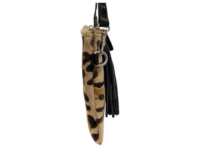 Autre Marque Pouch accessori in vitello leopardato Gianni Chiarini Beige - vista 4