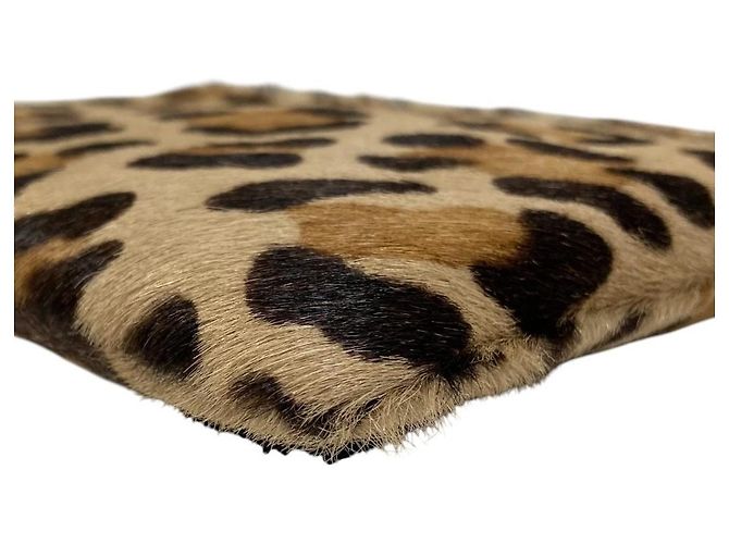 Autre Marque Pouch accessori in vitello leopardato Gianni Chiarini Beige - vista 6