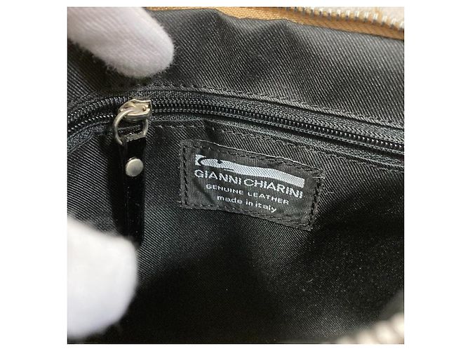 Autre Marque Pouch accessori in vitello leopardato Gianni Chiarini Beige - vista 7
